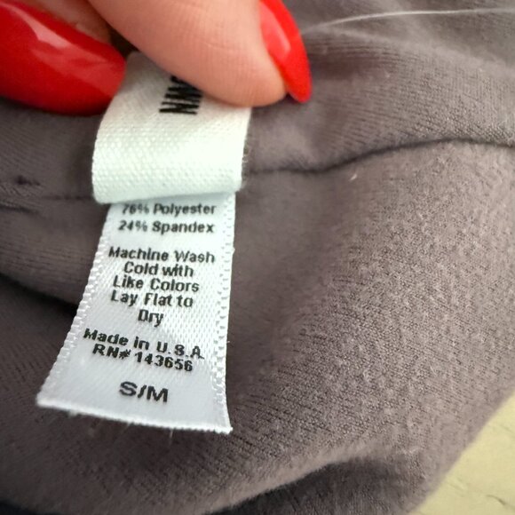 Joah Brown Contour Corset Cropped Tank in Sueded Mauve Purple S/M Retail $98 - Picture 4 of 5